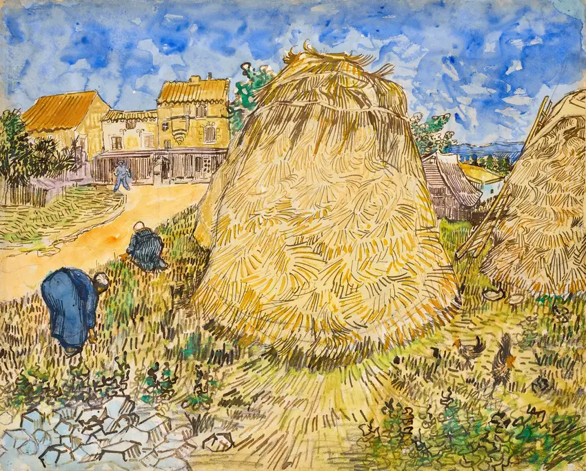 Meules de blé (1888) by Vincent van Gogh